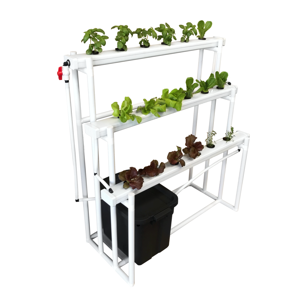 tiered nft hydroponic system