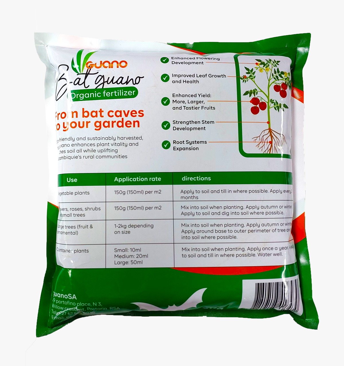 Bat Guano Organic Fertilizer – 2Kg Bag 4